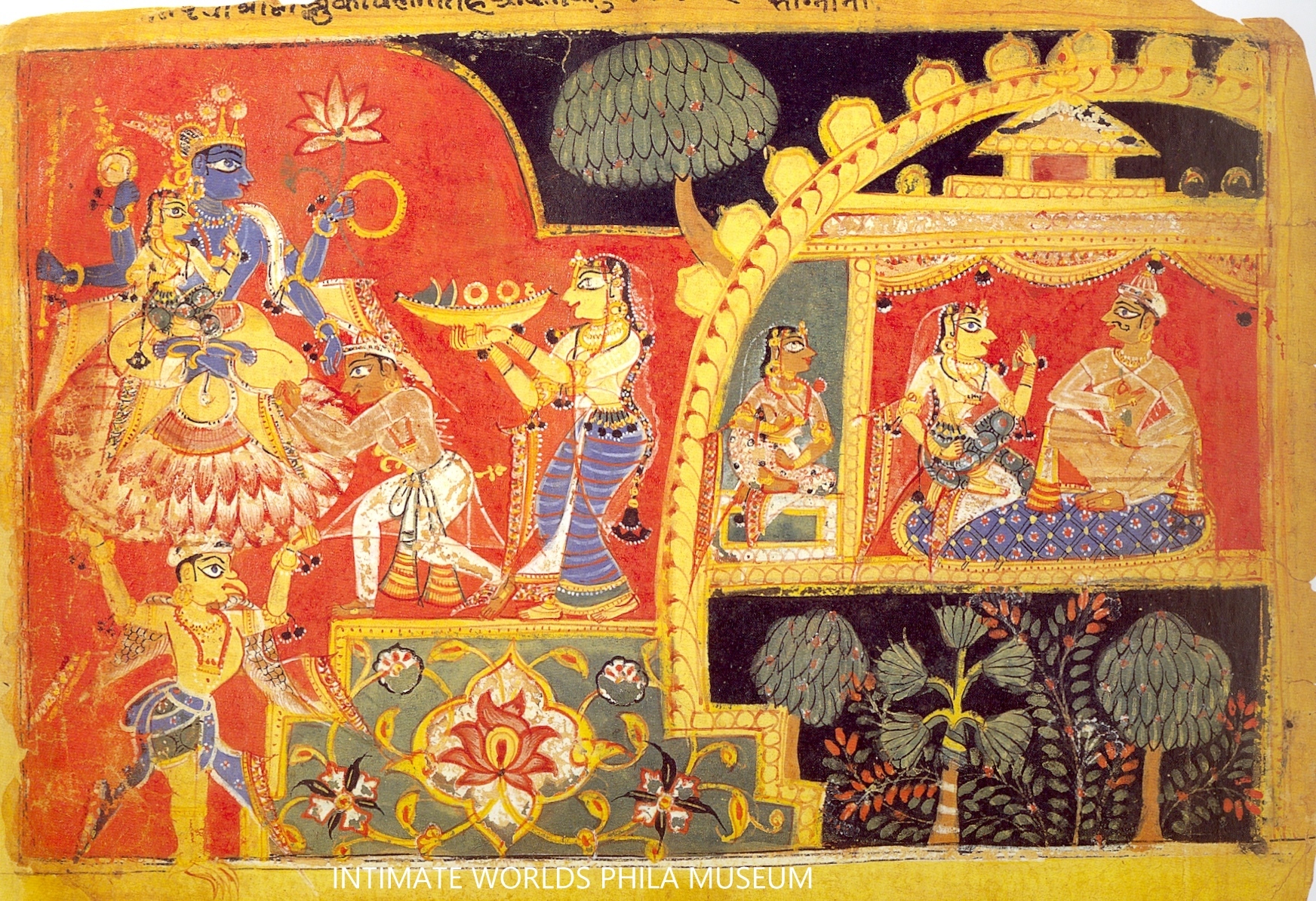 Indra Pays Homage to Krishna